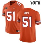 Youth Florida Gators #51 Stewart Reese NCAA Nike Orange Authentic Stitched College Football Jersey HWW0162PC